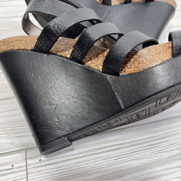 SAM EDELMAN NAYLA LEATHER WEDGES SANDAL 9.5 - Picture 8 of 16